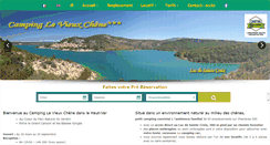 Desktop Screenshot of campinglevieuxchene.com
